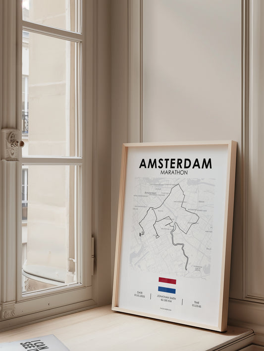 Marathon Amsterdam Poster