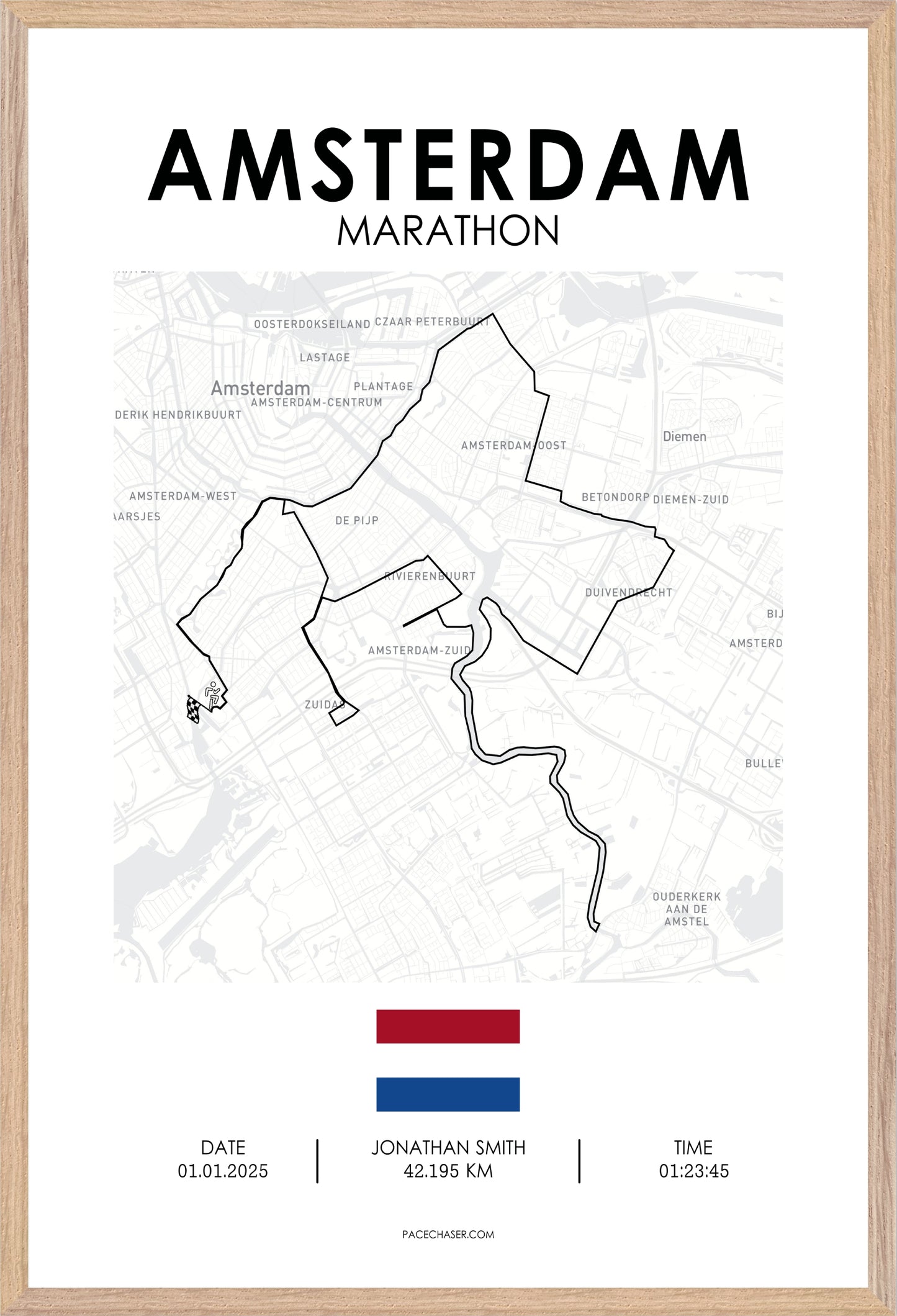 Marathon Amsterdam Poster