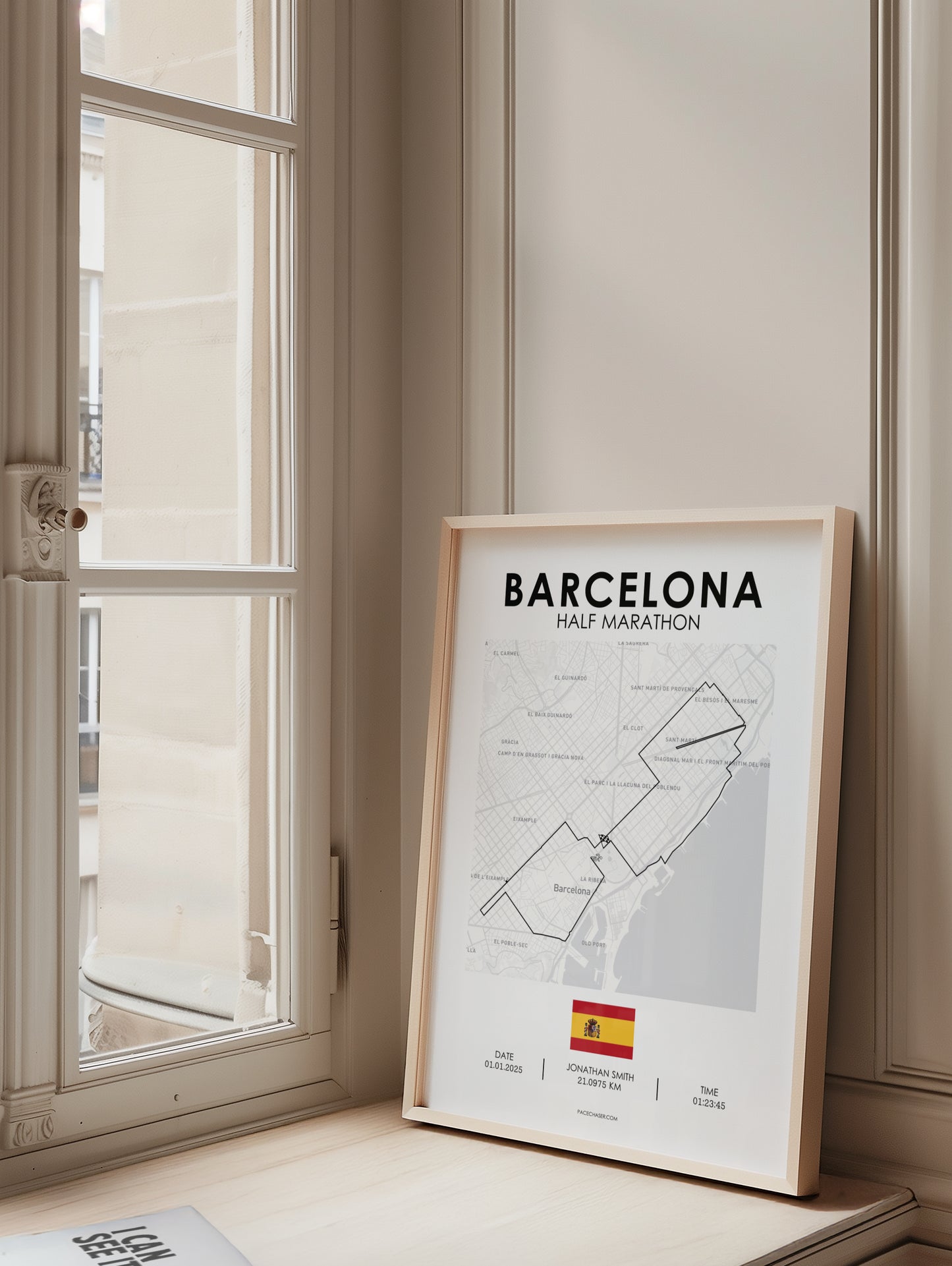 Halbmarathon Barcelona Poster (2024)