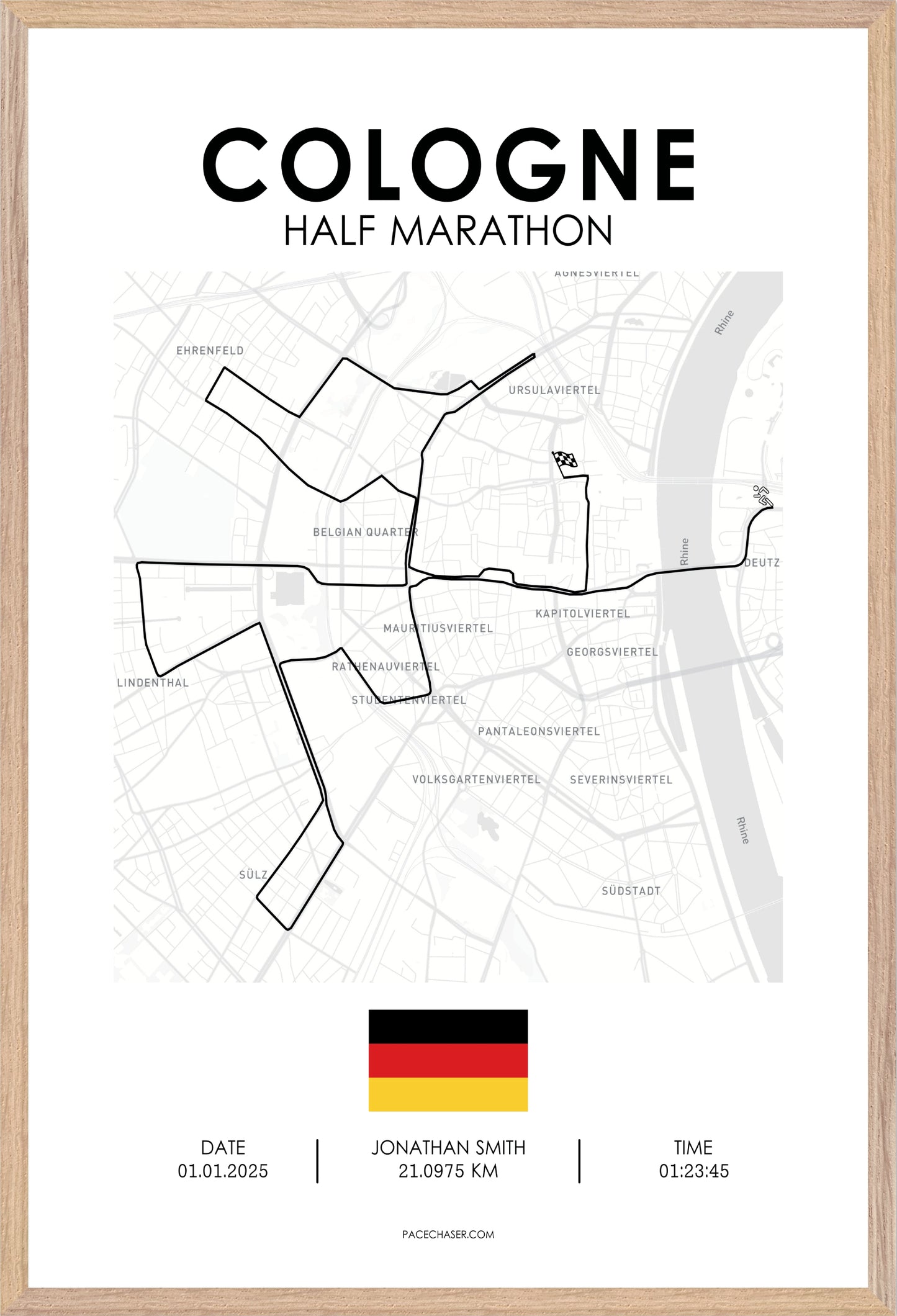 Half Marathon Cologne Poster