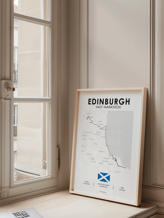 Halbmarathon Edinburgh Poster