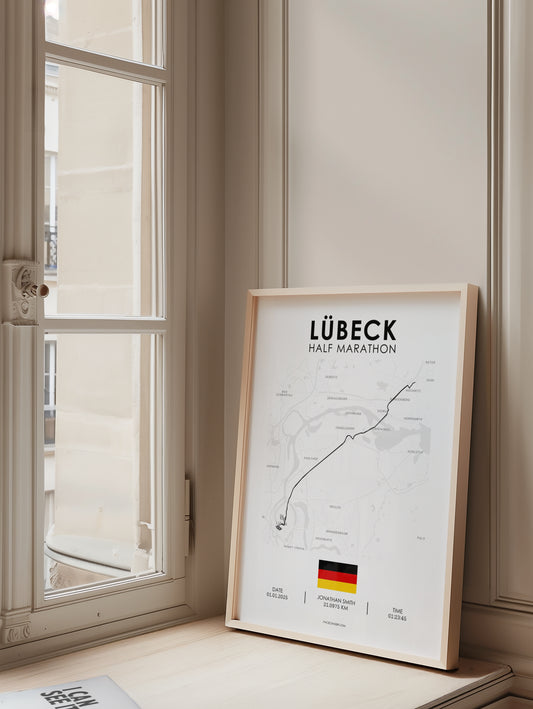 Halbmarathon Lübeck Poster (2025)
