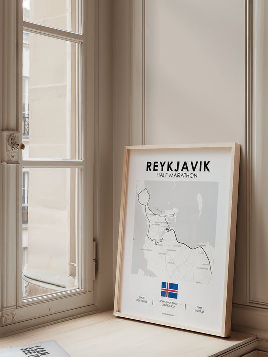 Halbmarathon Reykjavik Poster