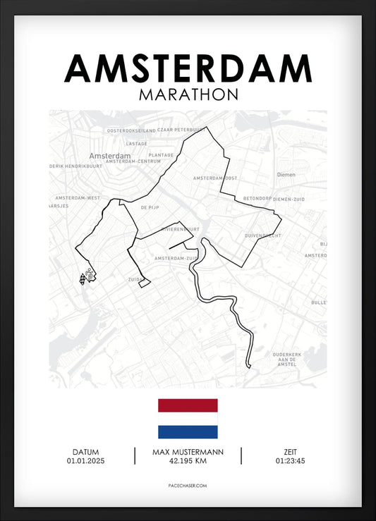 Marathon Amsterdam Poster (2024)
