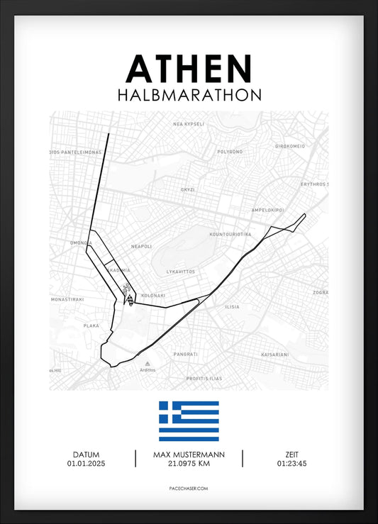 Halbmarathon Athen Poster