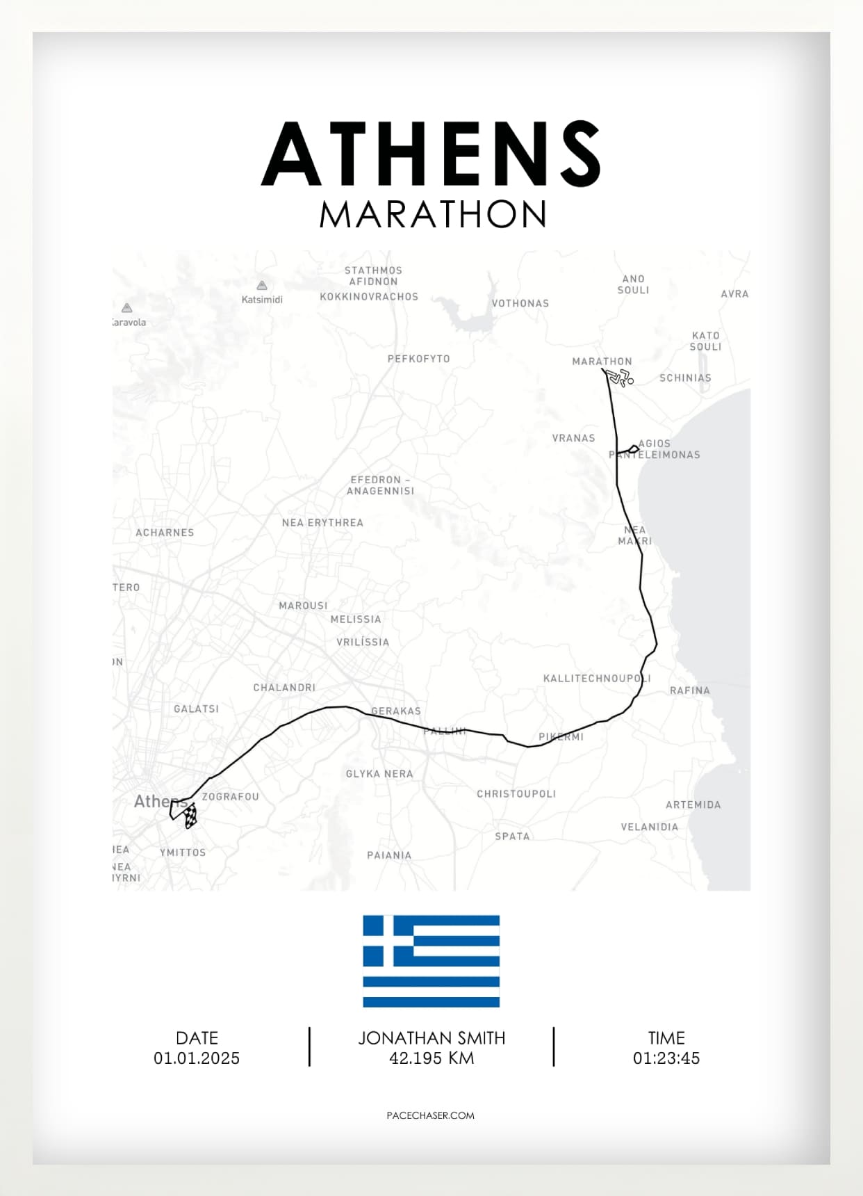Marathon Athen Poster