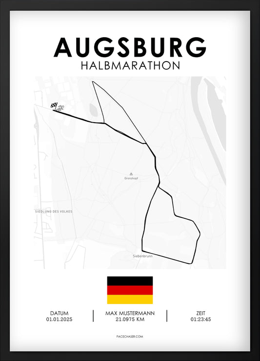 Halbmarathon Augsburg Poster