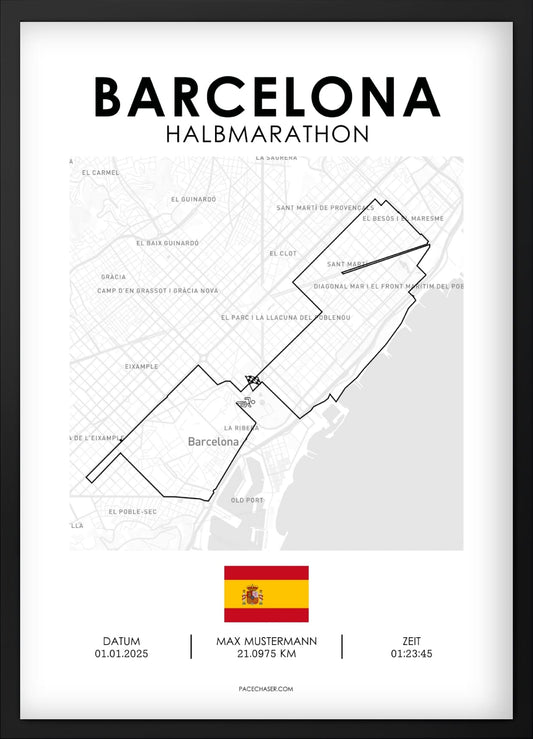Halbmarathon Barcelona Poster (bis 2024)
