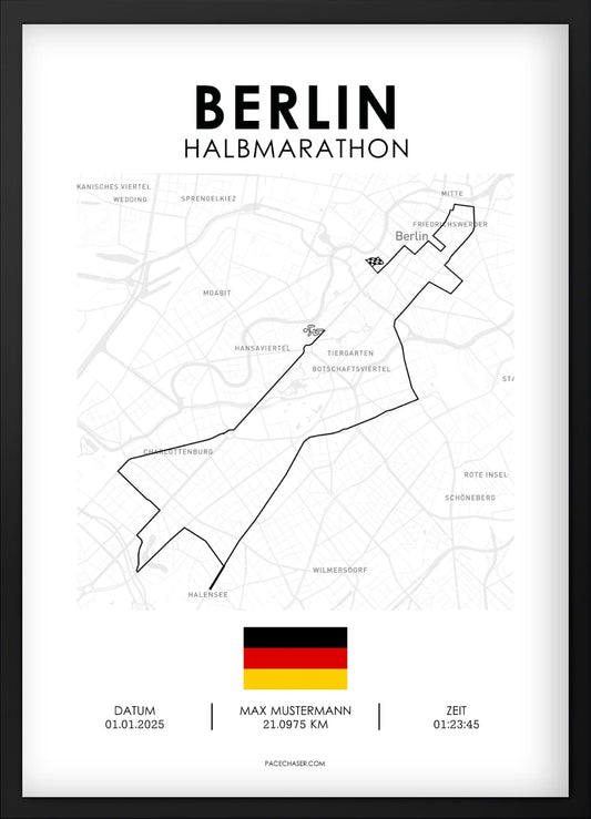 Halbmarathon Berlin Poster 2024 (Superhalf)