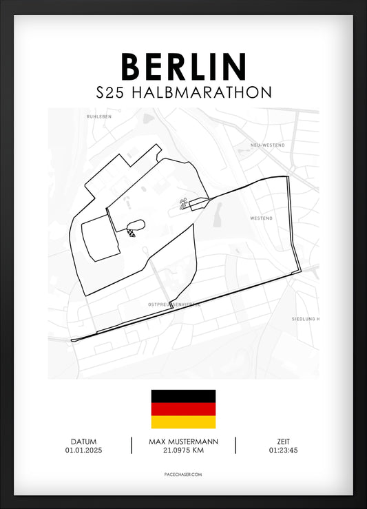 Berlin Half Marathon Poster 2025 (Superhalf)