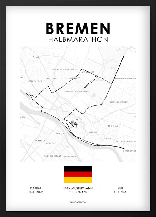 Halbmarathon Bremen Poster - ab 2024