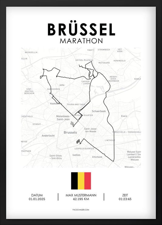 Marathon Brüssel Poster