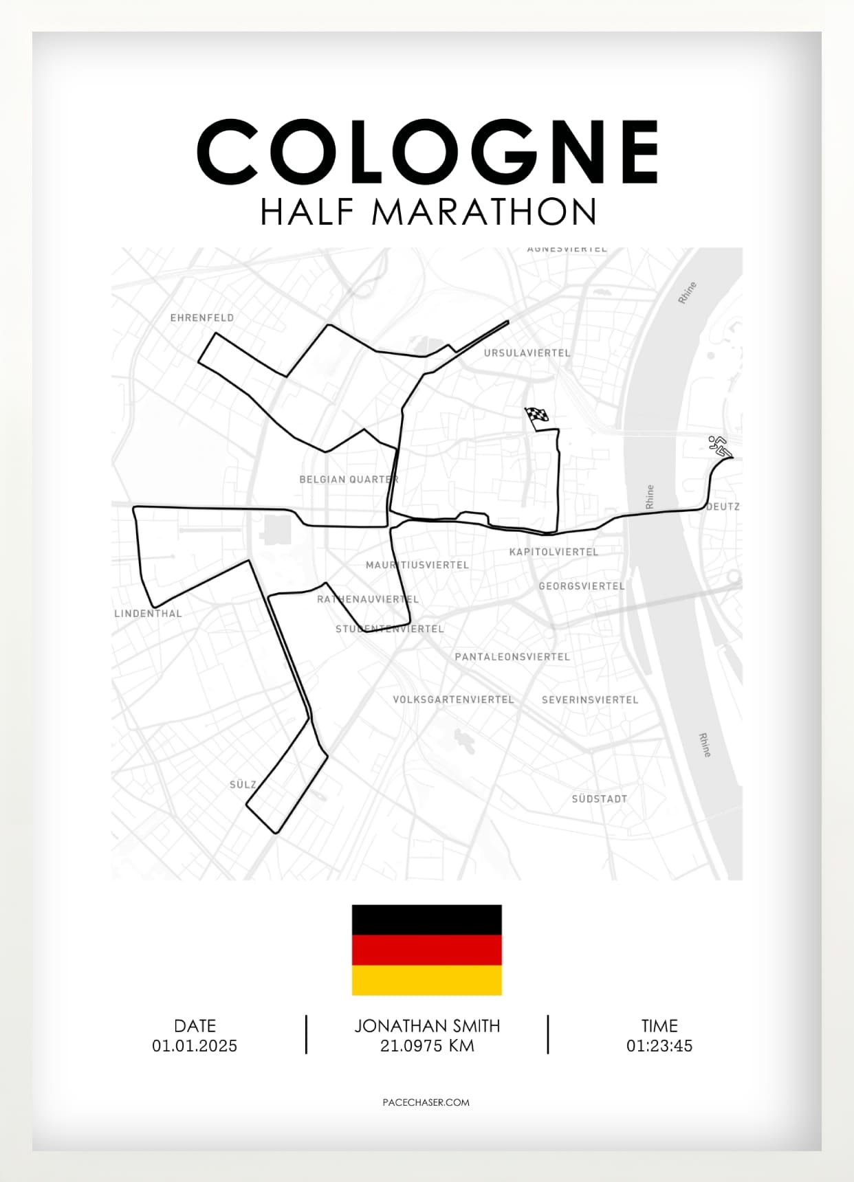 Halbmarathon Köln Poster