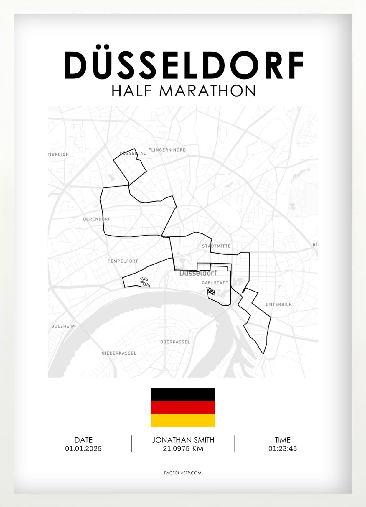 Halbmarathon Düsseldorf Poster