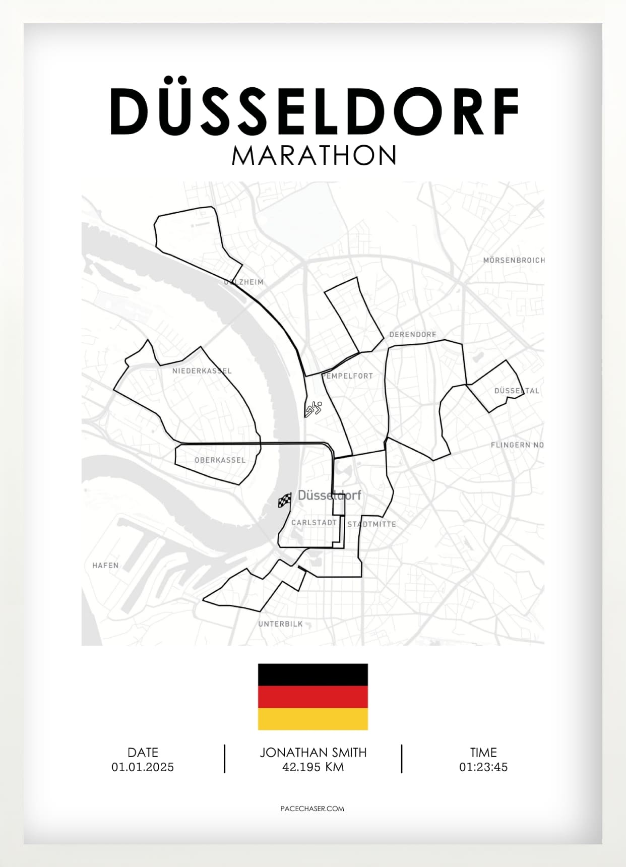 Marathon Düsseldorf Poster
