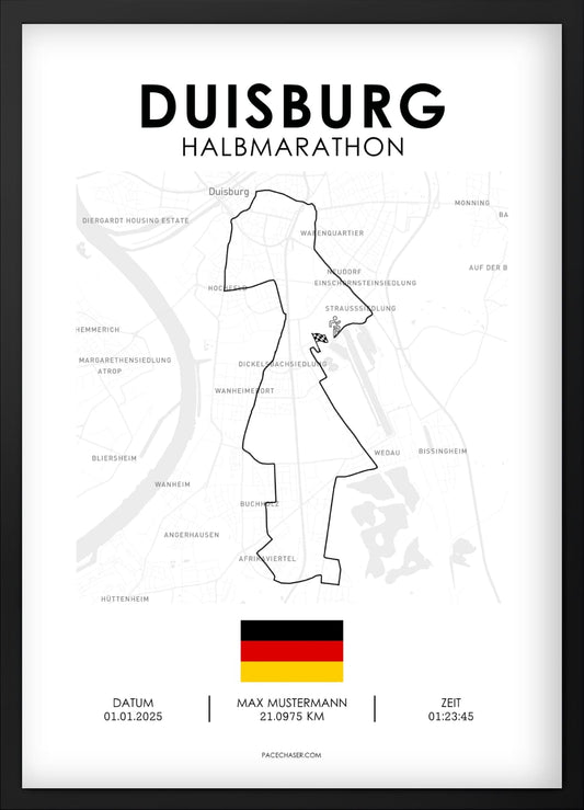 Half Marathon Duisburg Poster