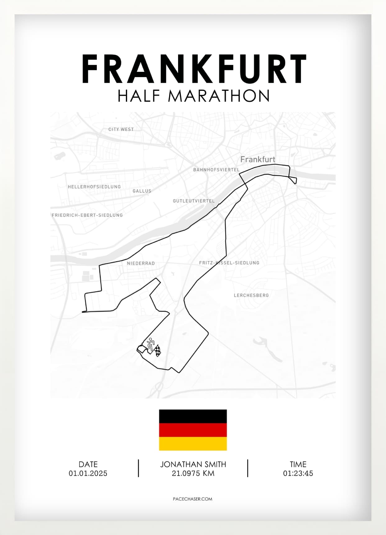 Halbmarathon Frankfurt Poster