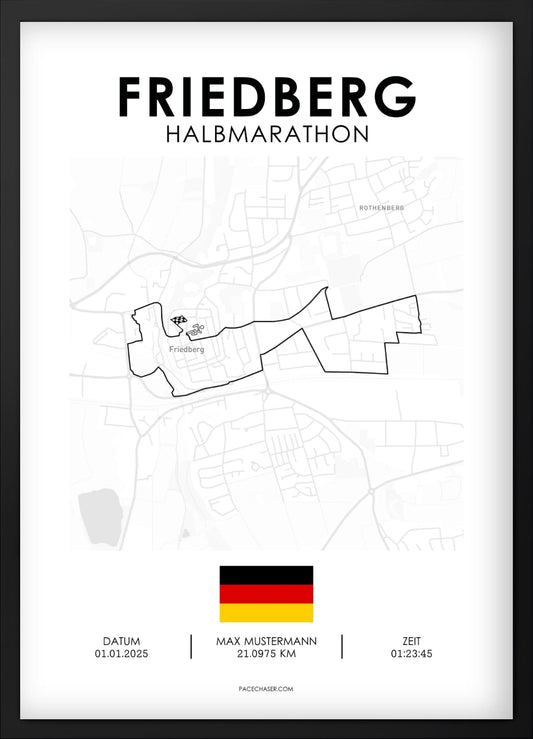Halvmaraton Friedberg Plakat