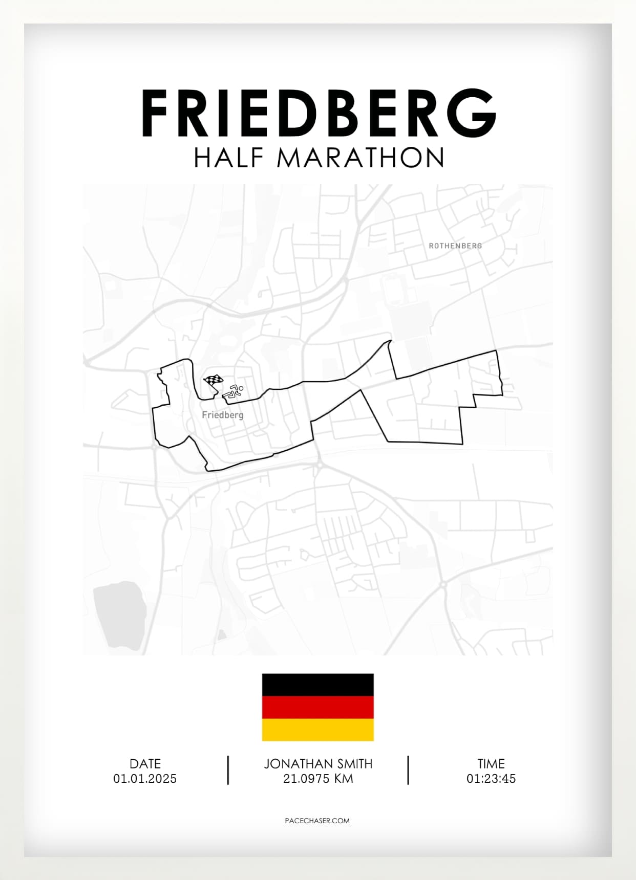 Halbmarathon Friedberg Poster
