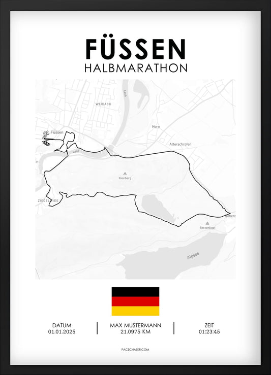 Halvmaraton Füssen plakat