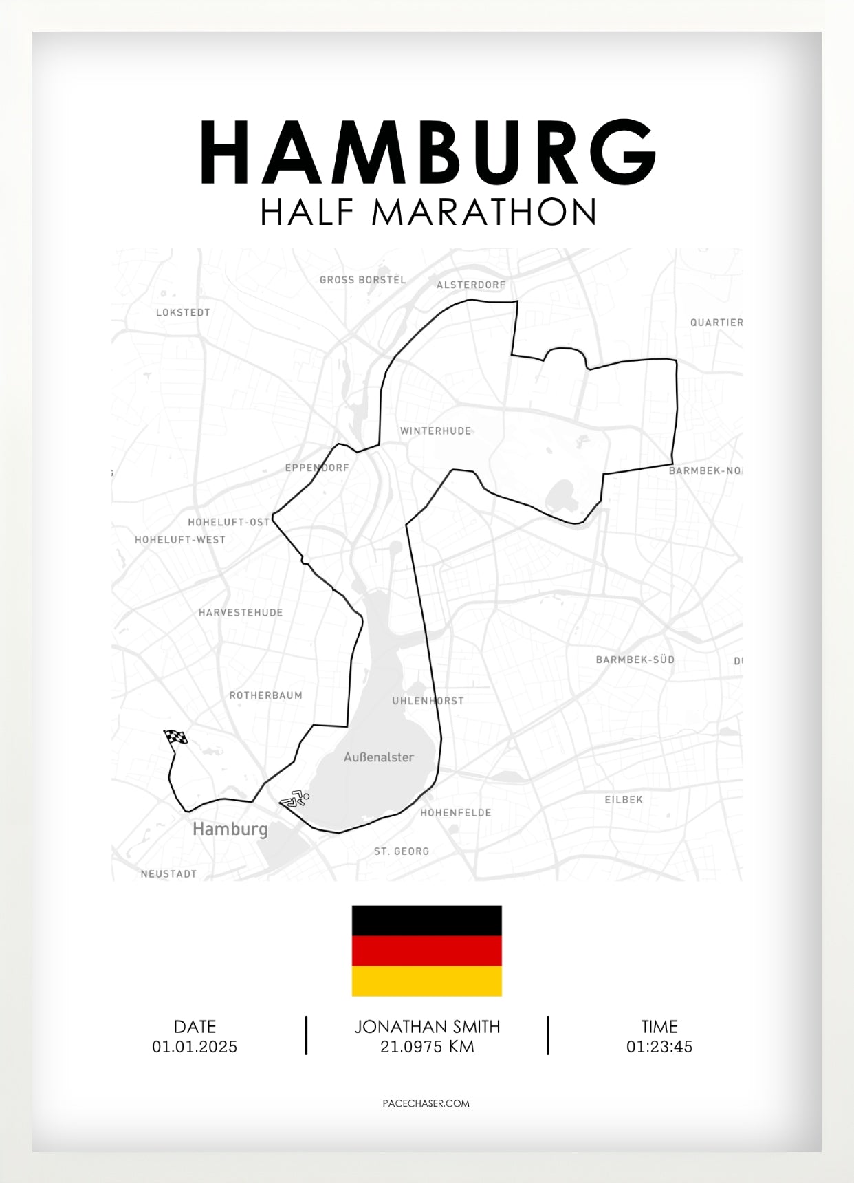 Halbmarathon Hamburg Poster (ab 2026)