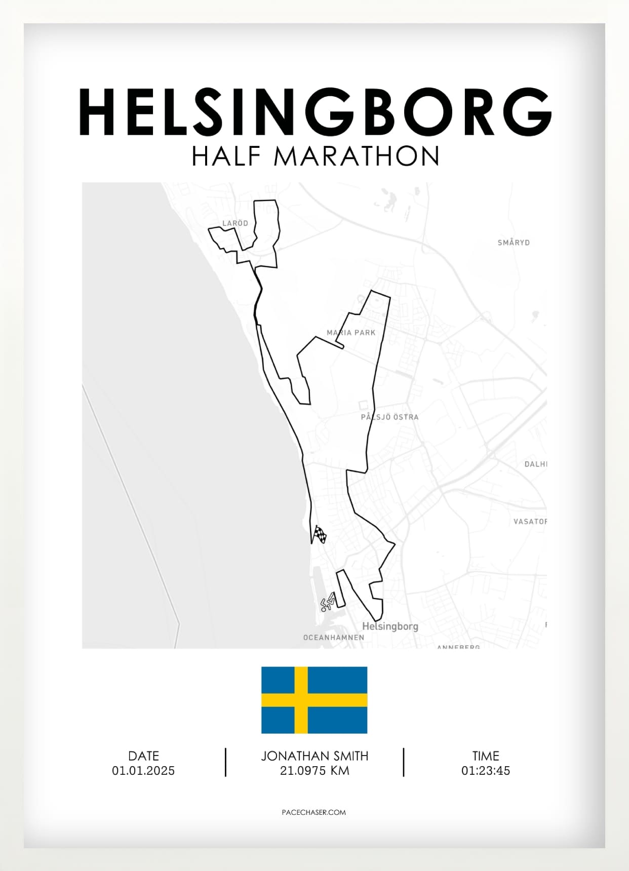 Halbmarathon Helsingborg Poster