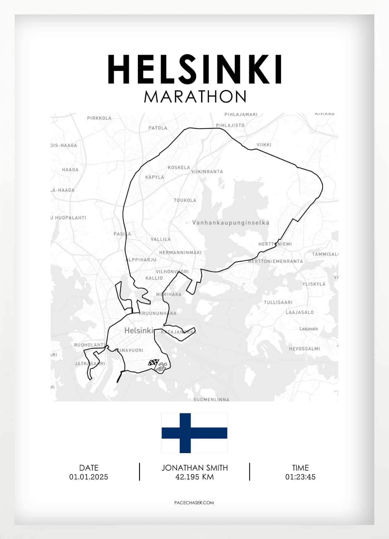Marathon Helsinki Poster
