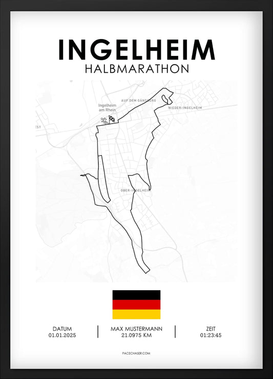 Halbmarathon Ingelheim Poster
