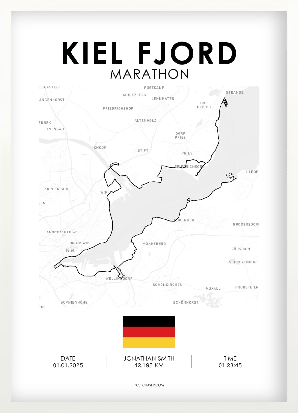 Marathon Kieler Förde Poster - ab 2024