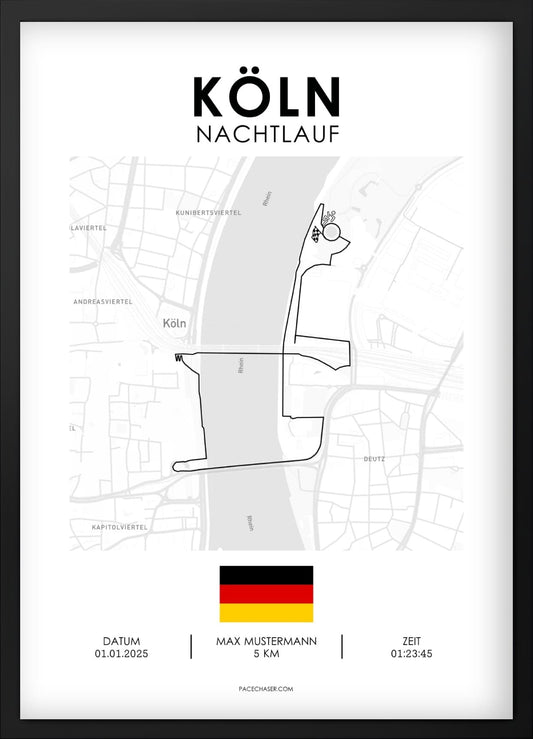 Night Run in Cologne Poster