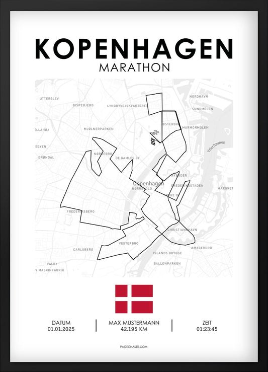 Marathon Kopenhagen Poster - ab 2025
