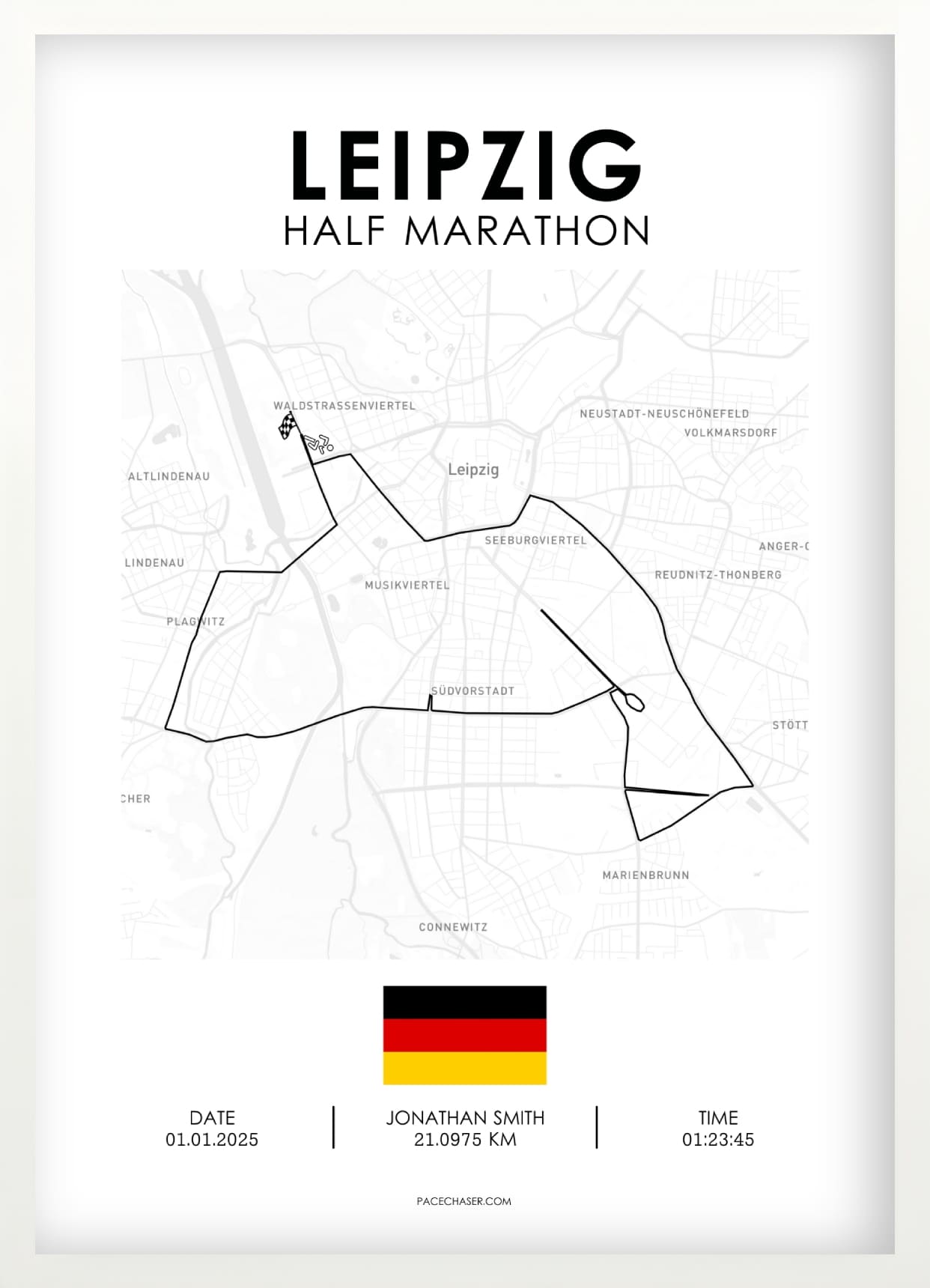 Halbmarathon Leipzig Poster