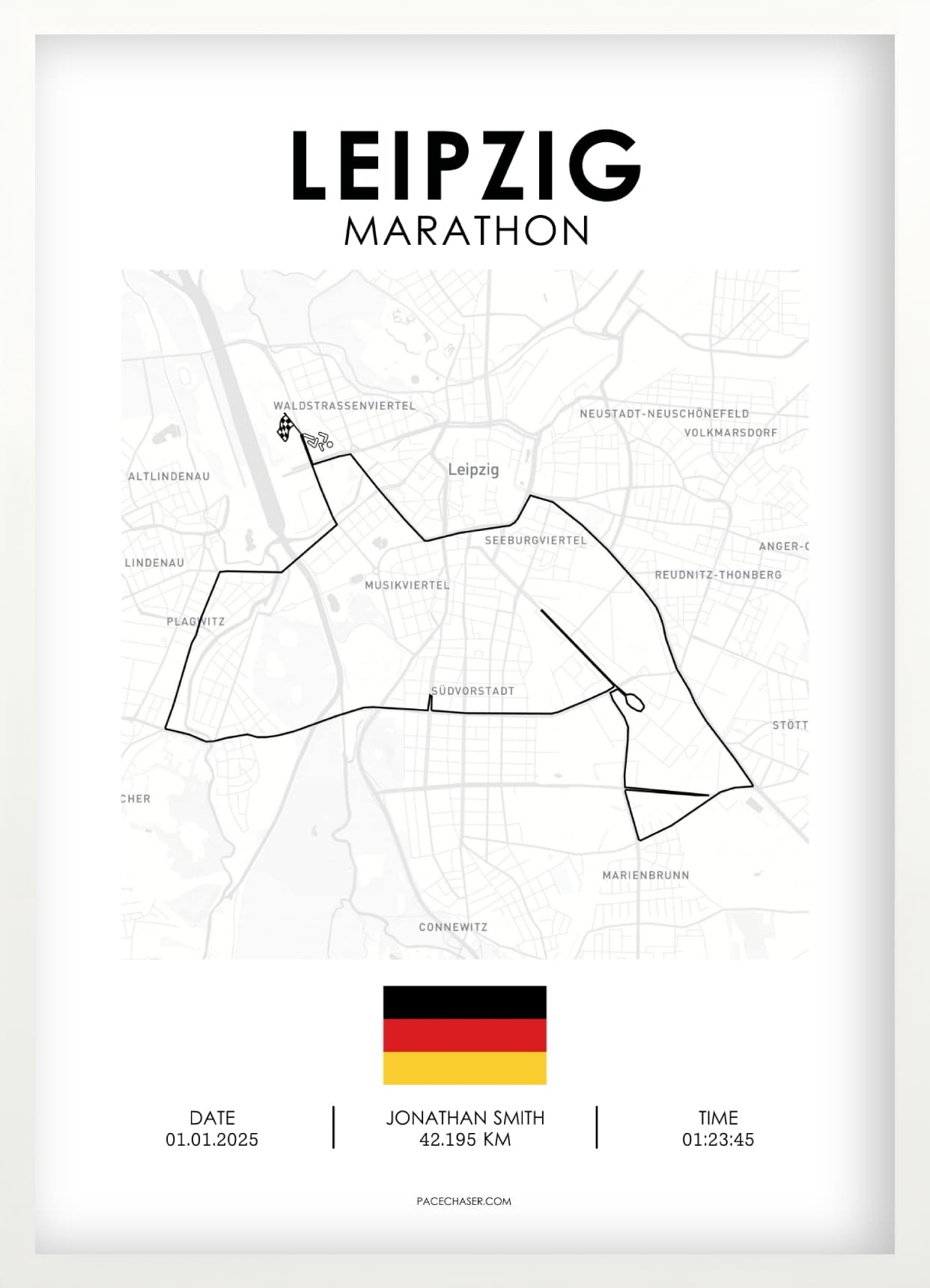 Marathon Leipzig Poster