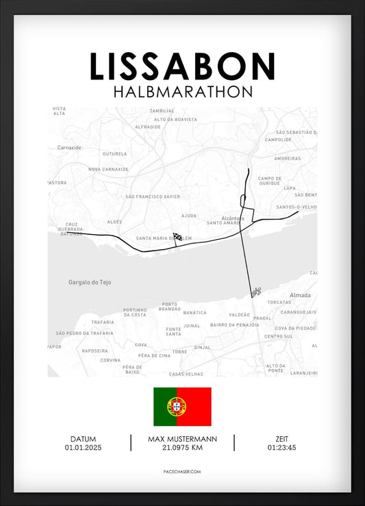 Halbmarathon Lissabon Poster (Superhalf)