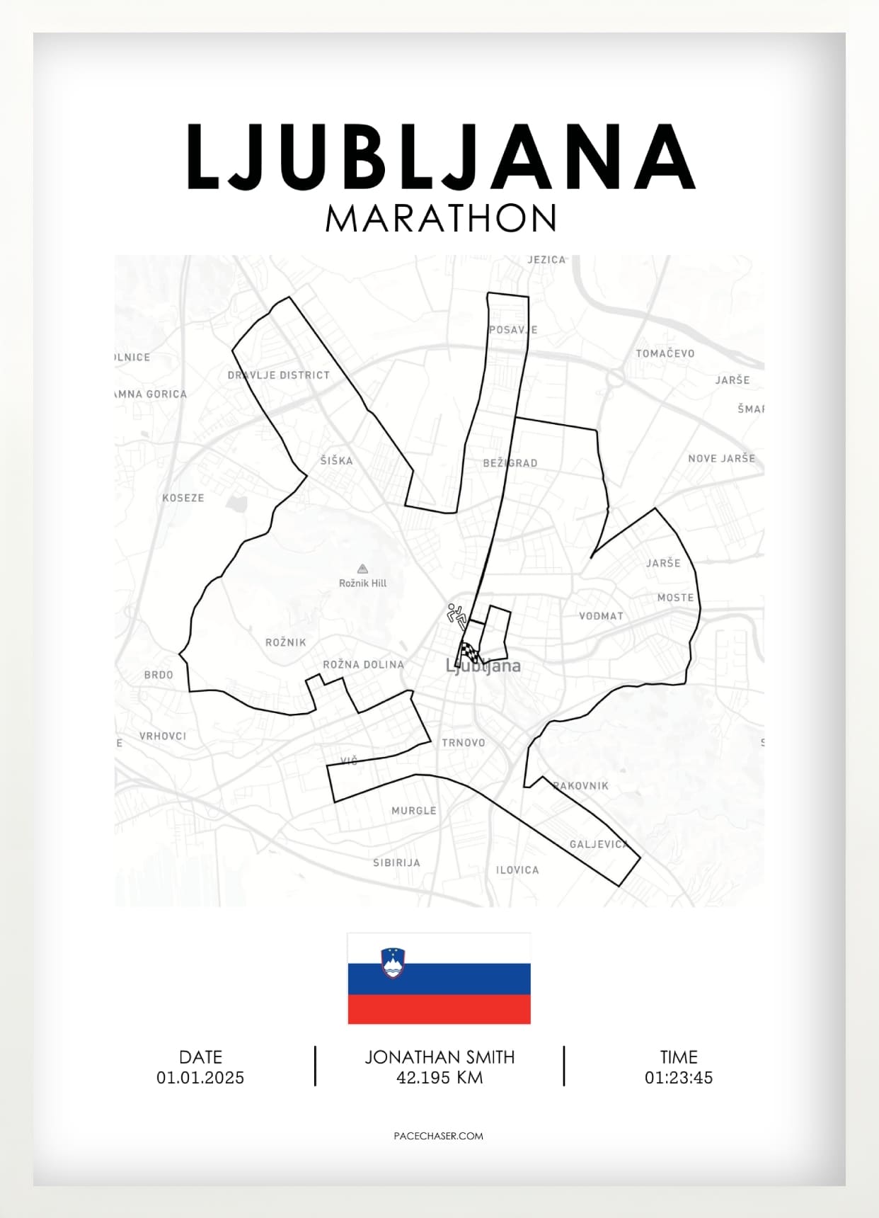 Marathon Ljubljana Poster