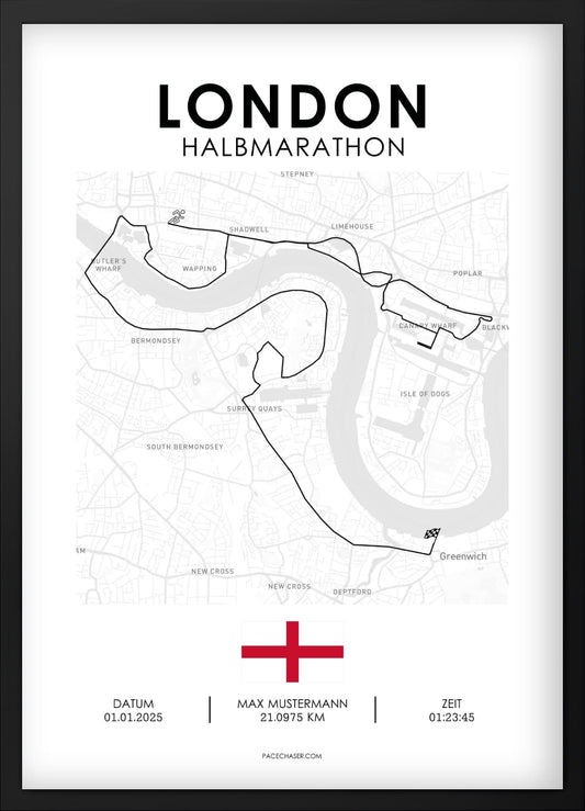 Halbmarathon London Poster
