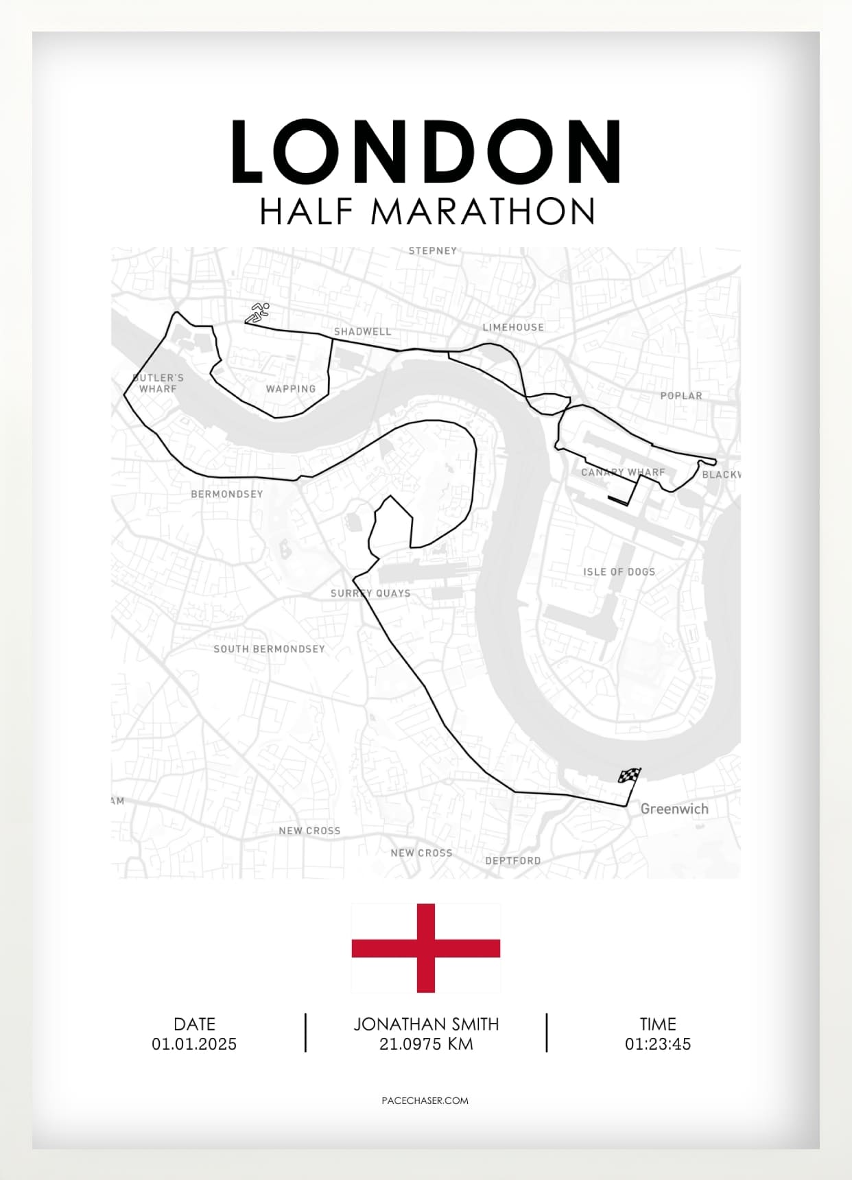 Halbmarathon London Poster