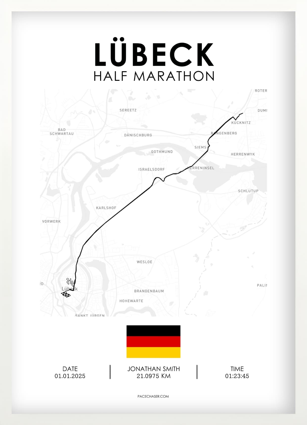Halbmarathon Lübeck Poster