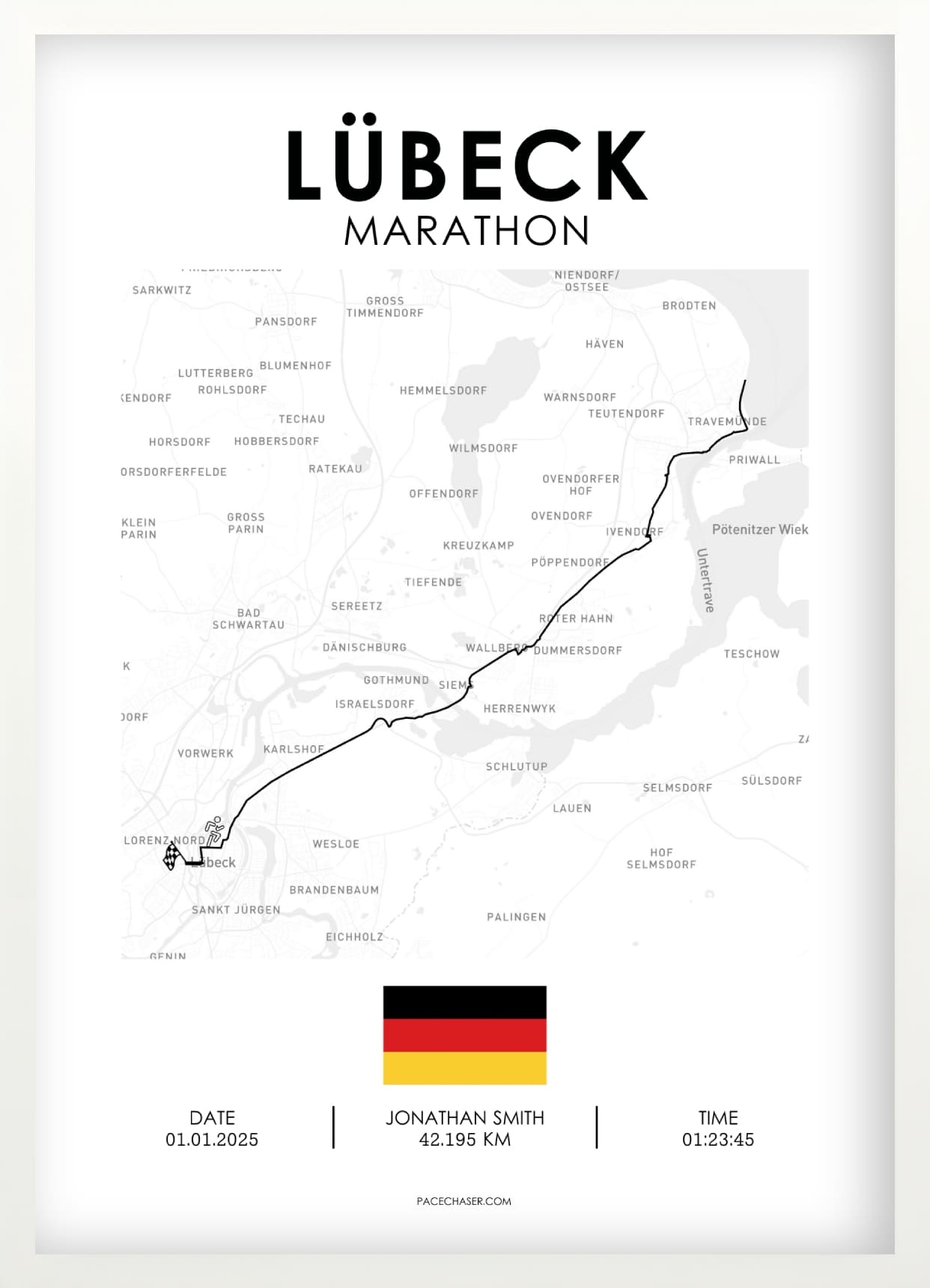 Marathon Lübeck Poster