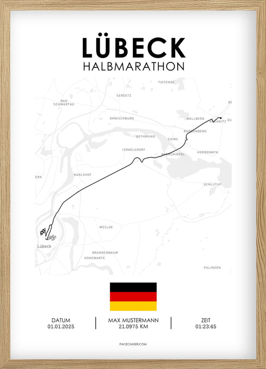 Halbmarathon Lübeck Poster