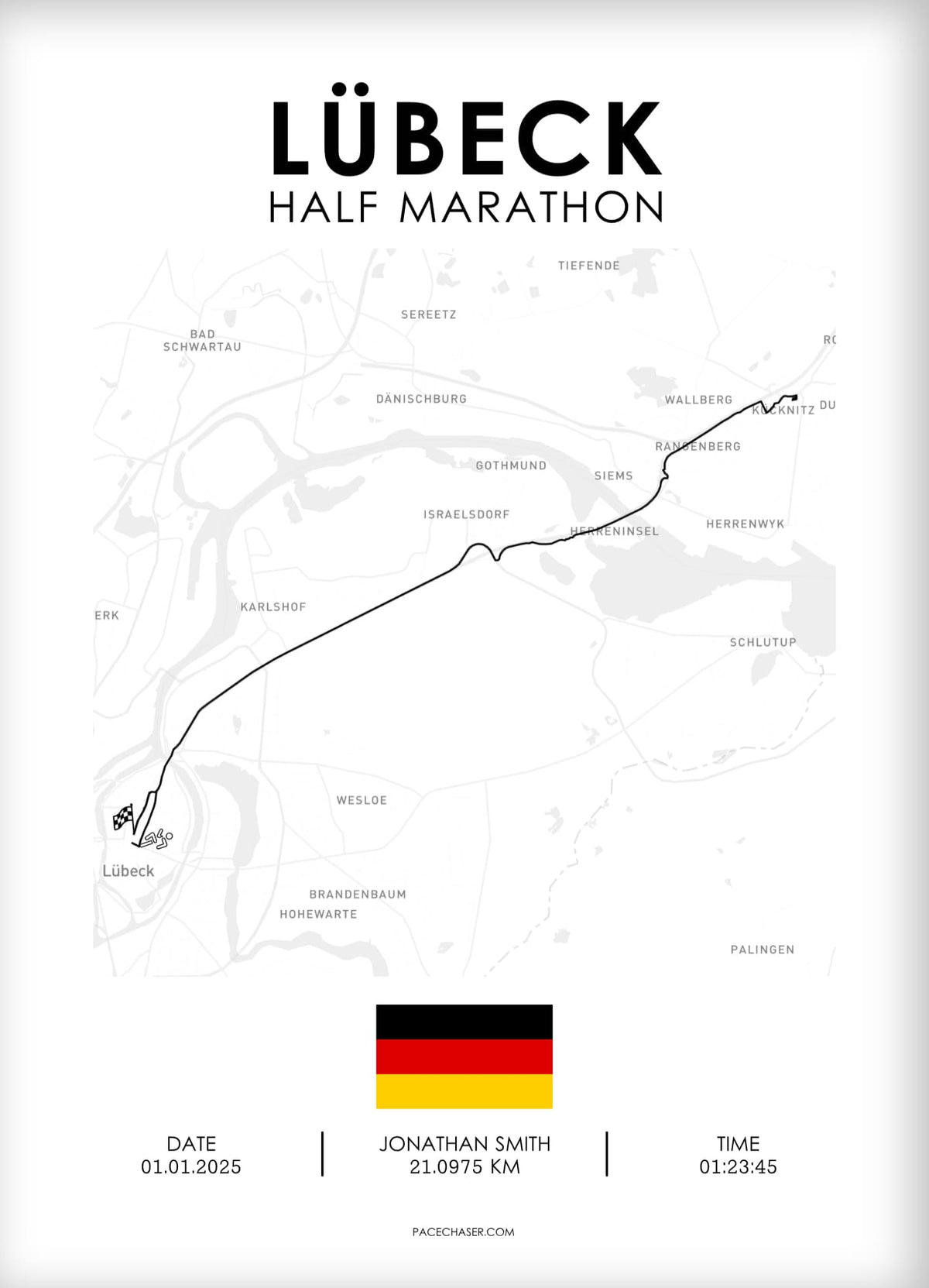 Halbmarathon Lübeck Poster