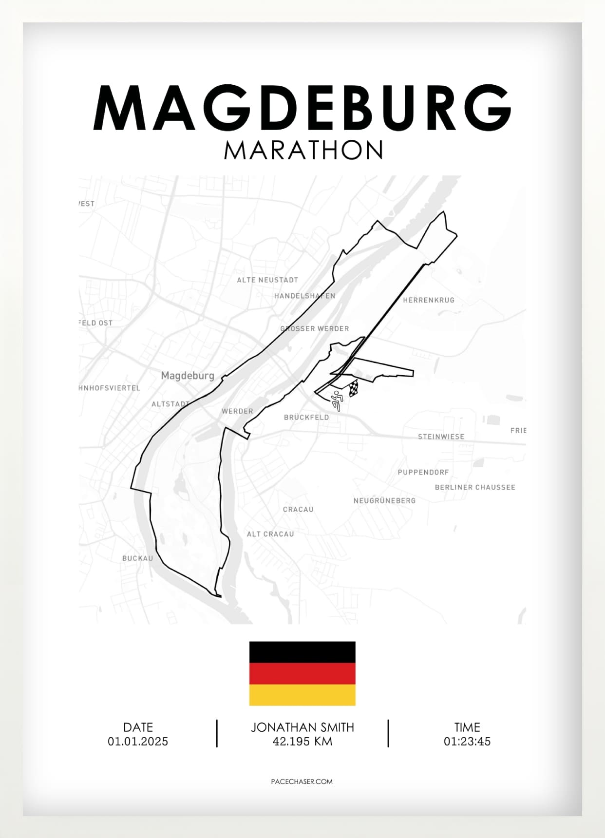 Marathon Magdeburg Poster (2025)