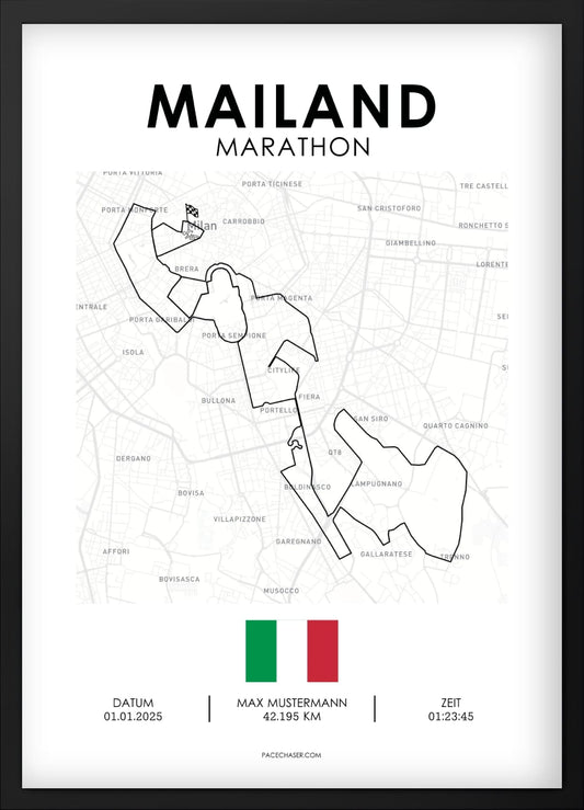 Marathon Mailand Poster