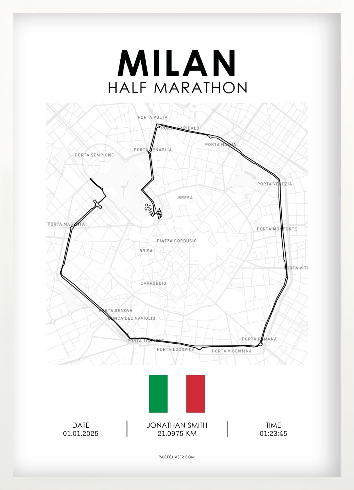 Halbmarathon Mailand Poster (Stramilano)