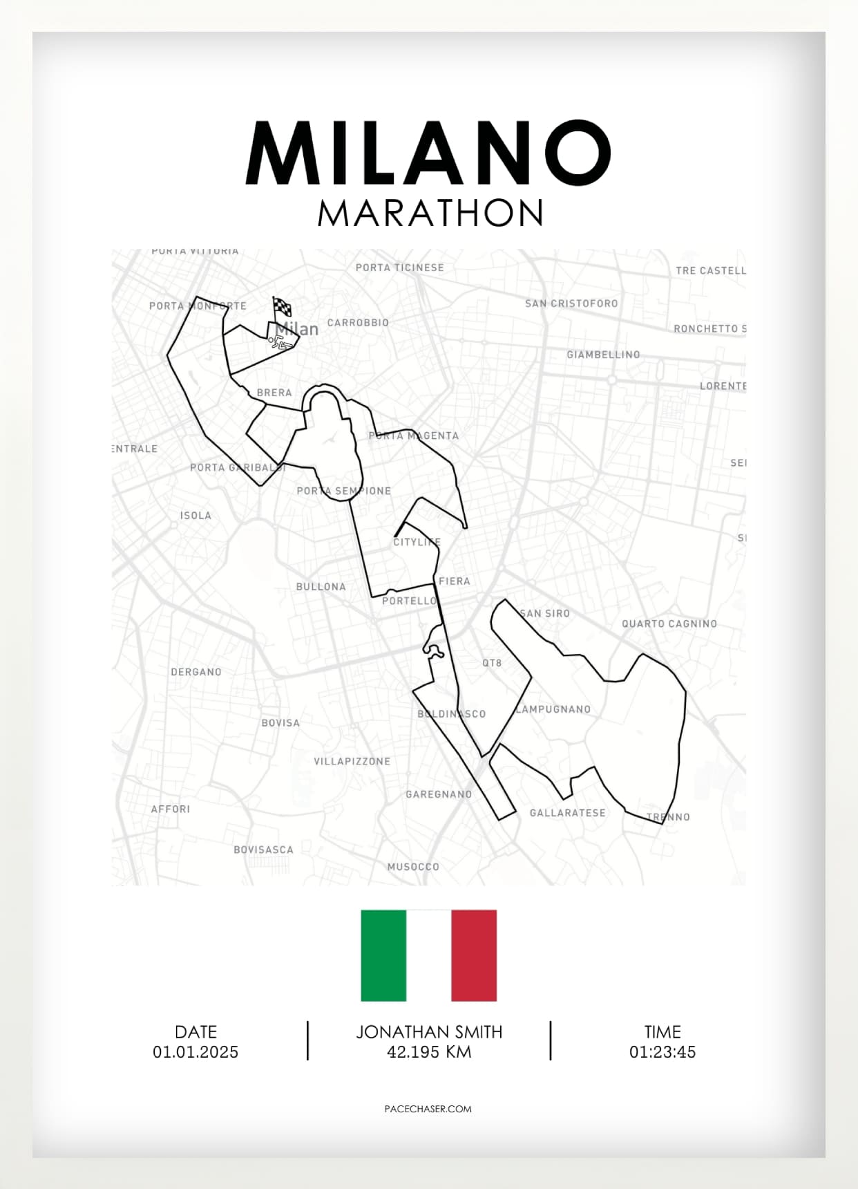 Milan Marathon Poster