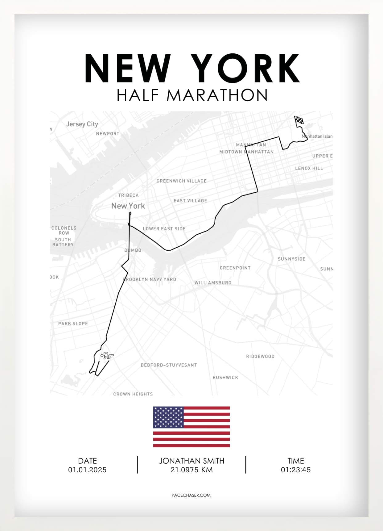 New York Half Marathon Poster