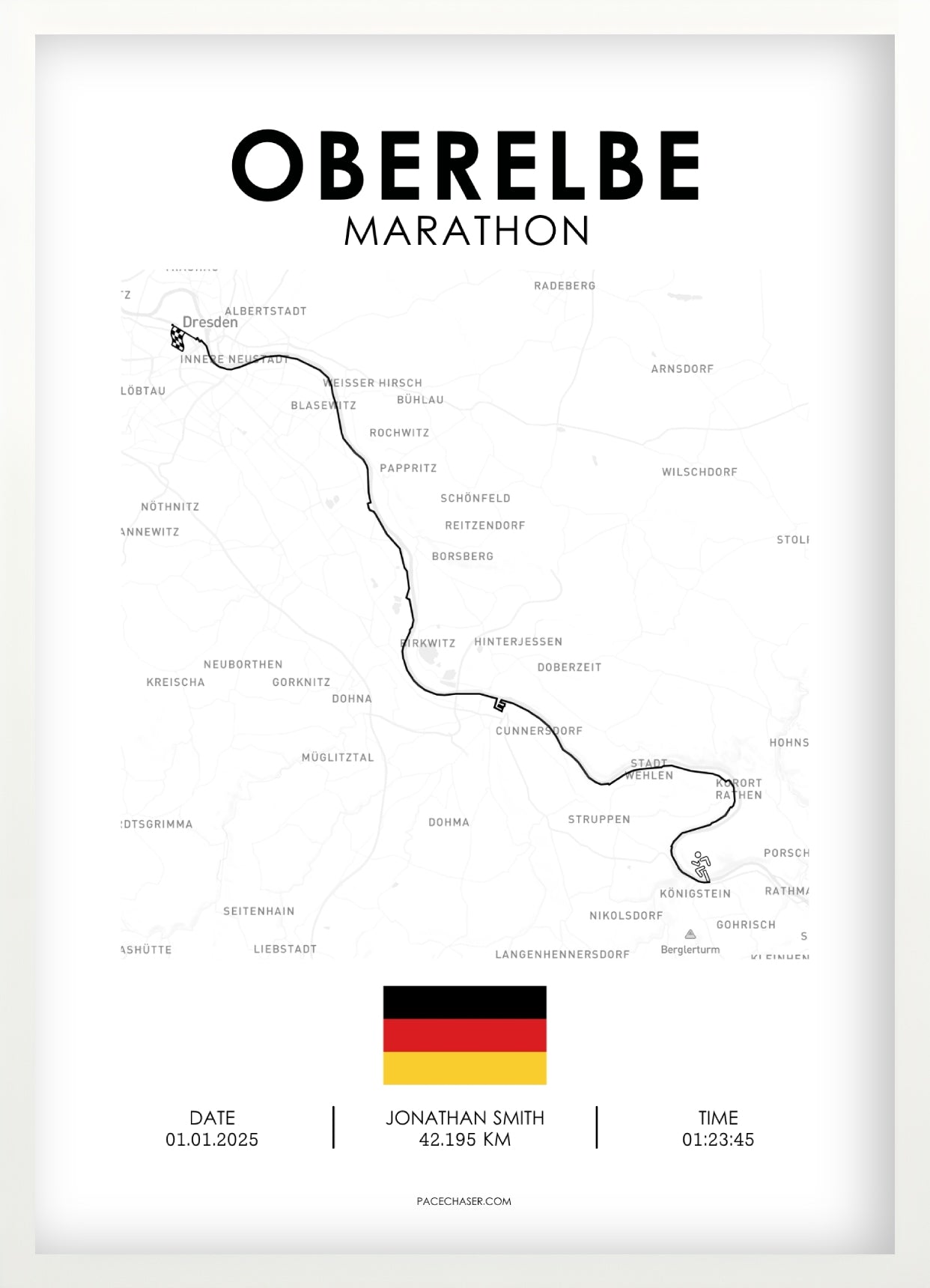 Marathon Oberelbe Poster