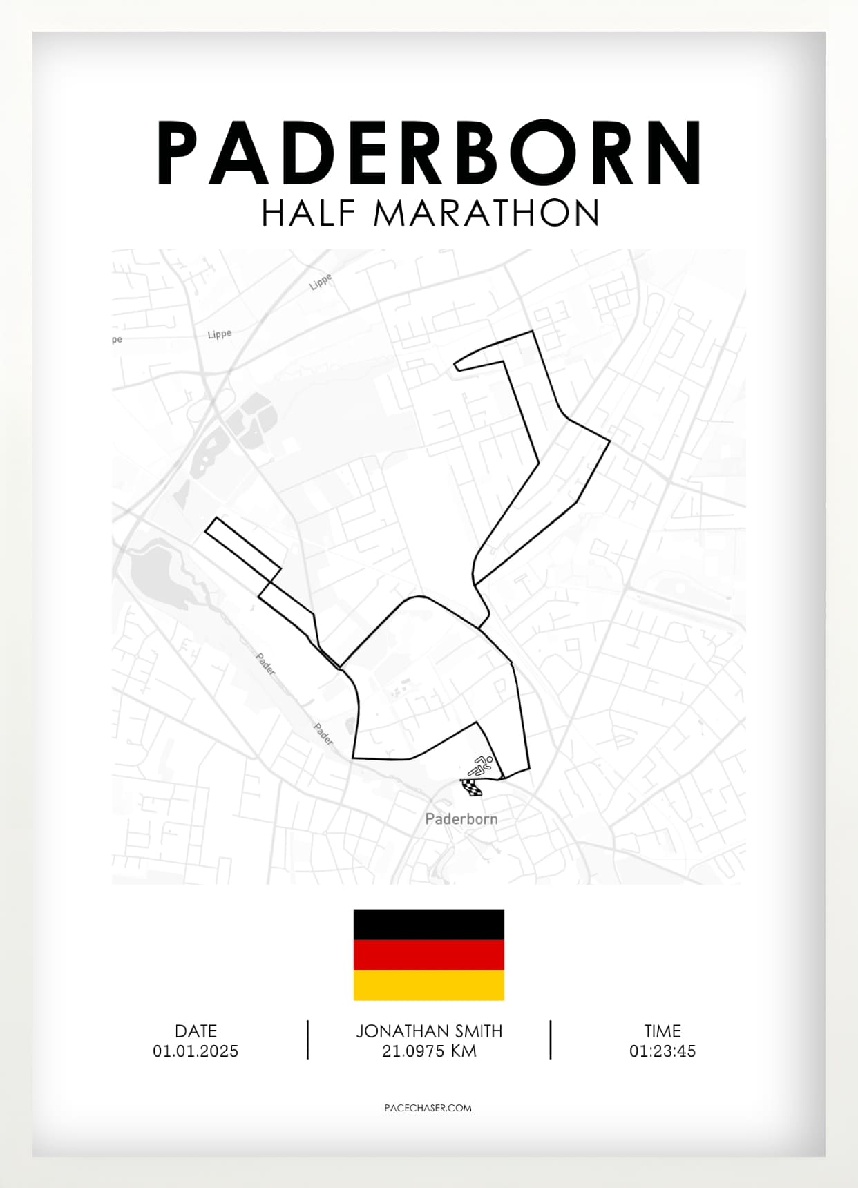Paderborn Half Marathon Poster (Paderborn Easter Run)