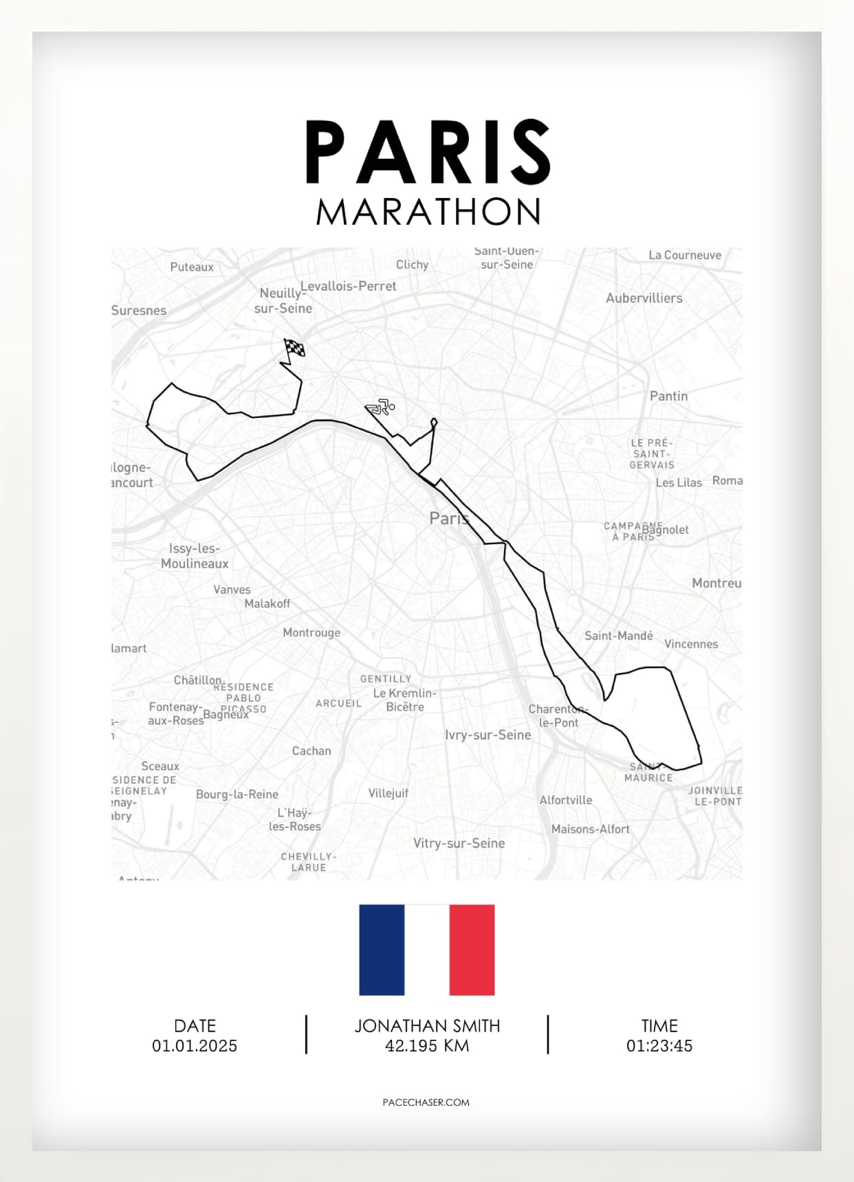 Marathon Paris Poster