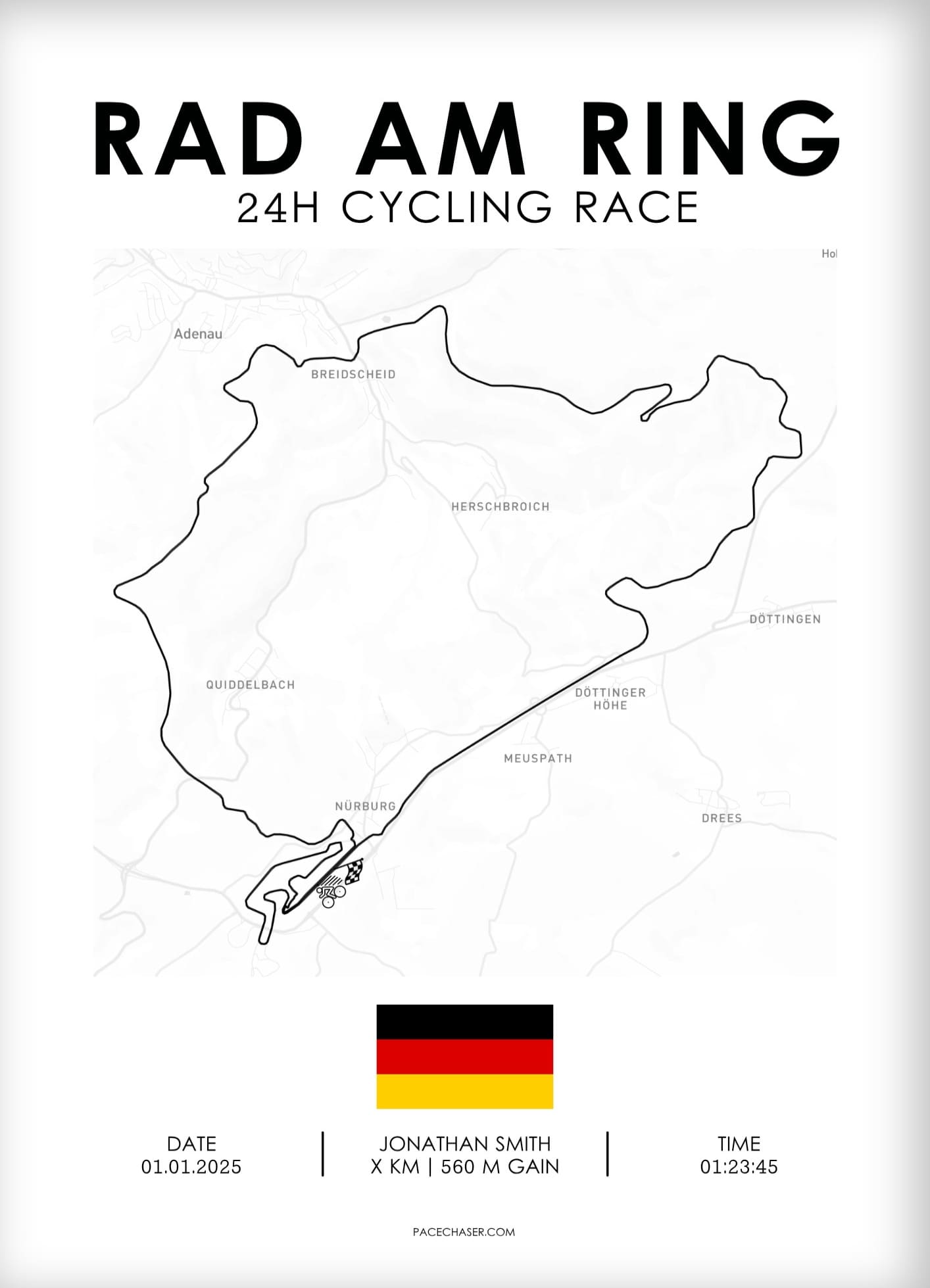 Around Cologne Poster (Cycling Race)